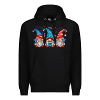 Black fourth of july gnomes Premium Hoodie - Zillion Design Studio