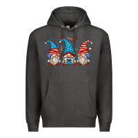 Charcoal Heather fourth of july gnomes Premium Hoodie - Zillion Design Studio