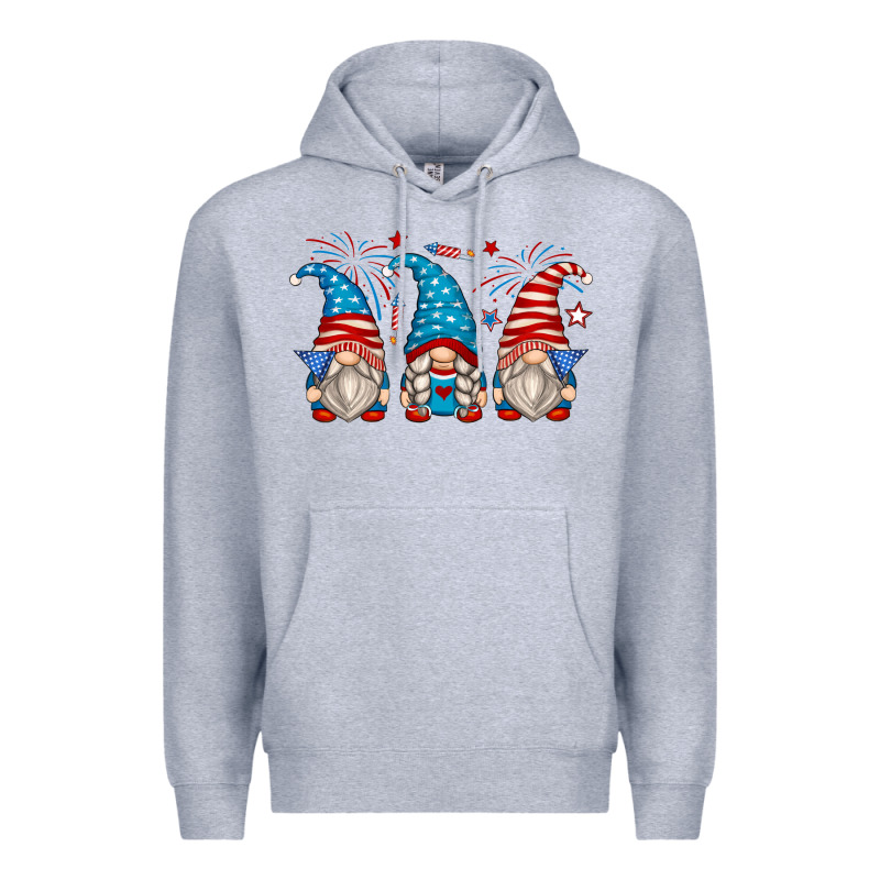 Fourth Of July Gnomes Premium Hoodie by Zillion Design Studio | Teevron