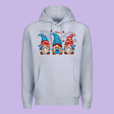 Fourth Of July Gnomes Premium Hoodie Designed By Zillion Design Studio