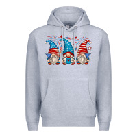Heather Grey fourth of july gnomes Premium Hoodie - Zillion Design Studio