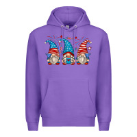 Purple fourth of july gnomes Premium Hoodie - Zillion Design Studio
