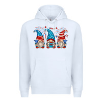White fourth of july gnomes Premium Hoodie - Zillion Design Studio