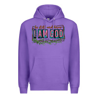 Purple be still and know that i am god Premium Hoodie - texasbilliewilder