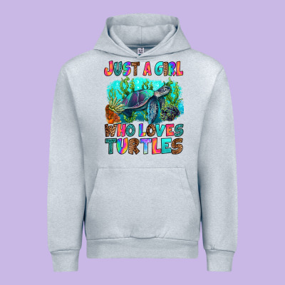 Urban Hoodie just a girl who loves turtles