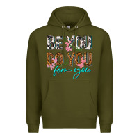 Army Green be you do you for you Premium Hoodie - texasbilliewilder