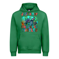 Emerald just a boy who loves turtles Urban Hoodie - RanaPortraitStore