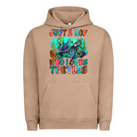 Pigment Burro just a boy who loves turtles Urban Hoodie - RanaPortraitStore