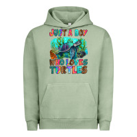 Pigment Oil Green just a boy who loves turtles Urban Hoodie - RanaPortraitStore