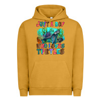 Pigment Peanut Butter just a boy who loves turtles Urban Hoodie - RanaPortraitStore