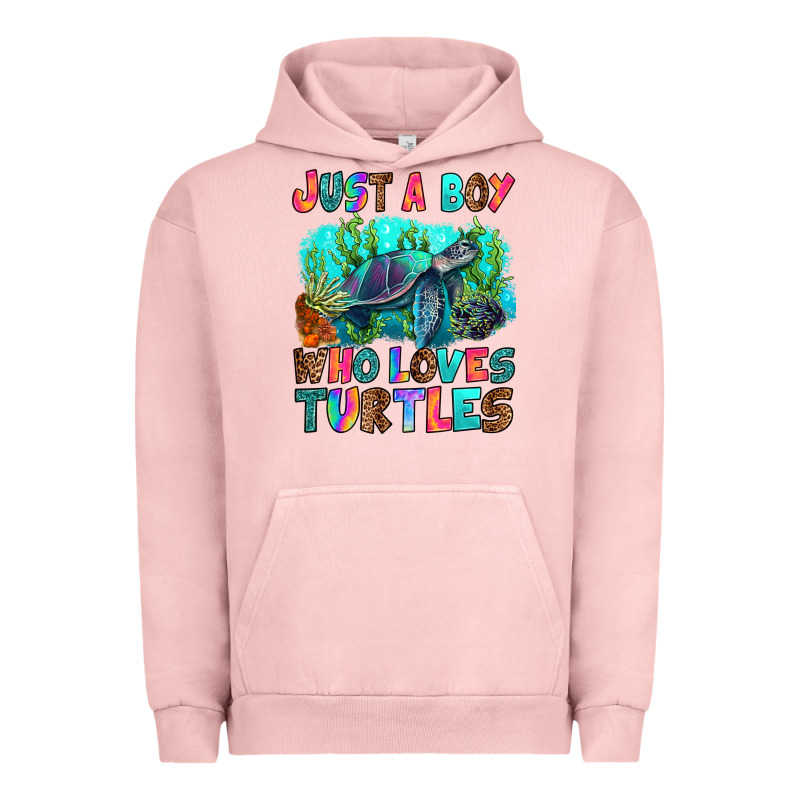 Just A Boy Who Loves Turtles Urban Hoodie by RanaPortraitStore | Teevron