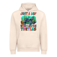 Sandshell just a boy who loves turtles Urban Hoodie - RanaPortraitStore