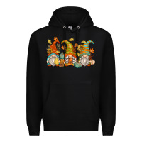 Black fall gnomes Premium Hoodie - Zillion Design Studio