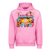 Fuchsia Pink teacher off duty Urban Hoodie - RanaPortraitStore