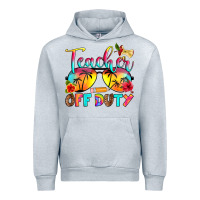 Heather Grey teacher off duty Urban Hoodie - RanaPortraitStore