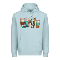 Blue Mist beagle dog coffee cups Premium Hoodie - texasbilliewilder