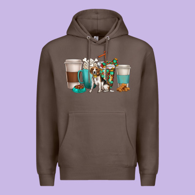 Premium Hoodie beagle dog coffee cups