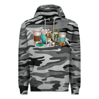 Slate Camo beagle dog coffee cups Premium Hoodie - texasbilliewilder