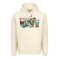 Tofu beagle dog coffee cups Premium Hoodie - texasbilliewilder