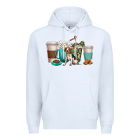 White beagle dog coffee cups Premium Hoodie - texasbilliewilder