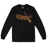 Black rowboat Long Sleeve Tee - BarkalooDesign