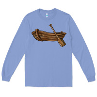 Colony Blue rowboat Long Sleeve Tee - BarkalooDesign
