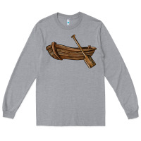 Heather Grey rowboat Long Sleeve Tee - BarkalooDesign