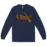 Navy rowboat Long Sleeve Tee - BarkalooDesign