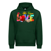 Forest Green love teacher summer Urban Hoodie - RanaPortraitStore