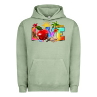Pigment Oil Green love teacher summer Urban Hoodie - RanaPortraitStore