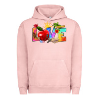 Pigment Salmon love teacher summer Urban Hoodie - RanaPortraitStore