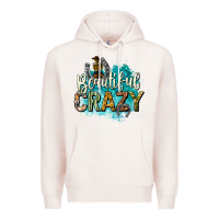Pale Pink beautiful crazy Premium Hoodie - texasbilliewilder