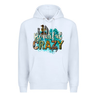White beautiful crazy Premium Hoodie - texasbilliewilder