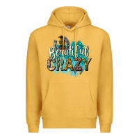 Mustard beautiful crazy Premium Hoodie - texasbilliewilder
