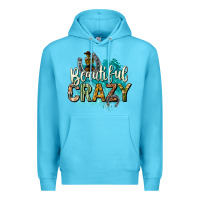 Ocean Blue beautiful crazy Premium Hoodie - texasbilliewilder