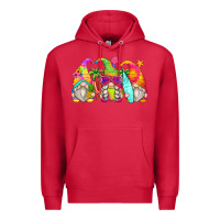Cardinal summer gnomes Premium Hoodie - Zillion Design Studio