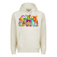 Oatmeal Heather summer gnomes Premium Hoodie - Zillion Design Studio