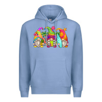 Colony Blue summer gnomes Premium Hoodie - Zillion Design Studio