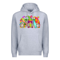 Heather Grey summer gnomes Premium Hoodie - Zillion Design Studio