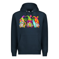 Navy summer gnomes Premium Hoodie - Zillion Design Studio