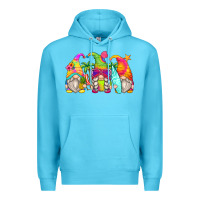 Ocean Blue summer gnomes Premium Hoodie - Zillion Design Studio