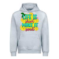 Heather Grey life is  make it sweet Urban Hoodie - RanaPortraitStore