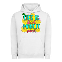 Pigment Lunar Rock life is  make it sweet Urban Hoodie - RanaPortraitStore