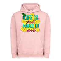 Pigment Salmon life is  make it sweet Urban Hoodie - RanaPortraitStore