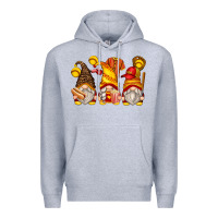 Heather Grey softball gnomes Premium Hoodie - Zillion Design Studio