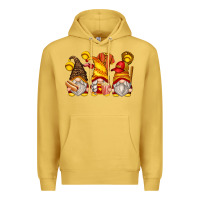 Antique Gold softball gnomes Premium Hoodie - Zillion Design Studio