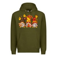 Army Green softball gnomes Premium Hoodie - Zillion Design Studio