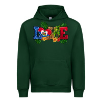 Forest Green love haitian republic Urban Hoodie - RanaPortraitStore