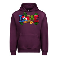Mauve Wine love haitian republic Urban Hoodie - RanaPortraitStore