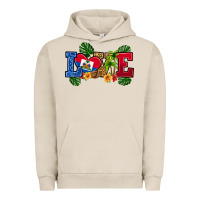 Pigment French Oak love haitian republic Urban Hoodie - RanaPortraitStore